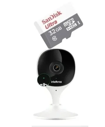 Câmera Mibo wifi Full Hd Imx C Intelbrás Com Cartão 32gb