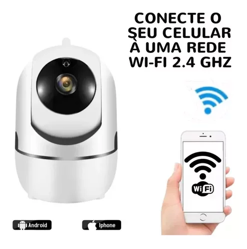 Camera Robô Ip Wifi Hd Onvif Sensor Movimento Automatico - Image 2