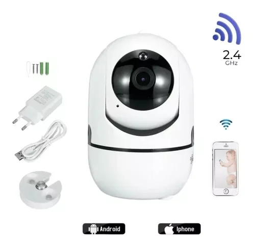 Camera Robô Ip Wifi Hd Onvif Sensor Movimento Automatico - Image 3