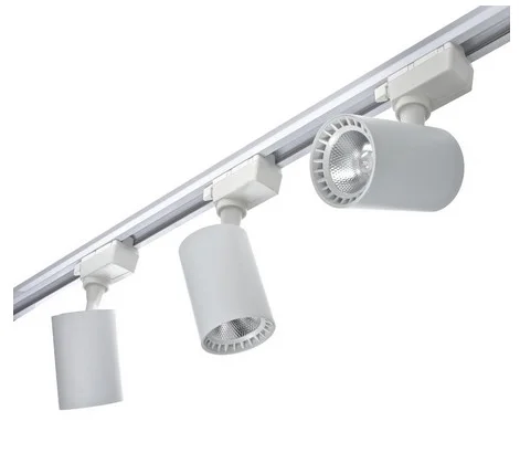 Kit Trilho Eletrificado ( branco ou preto ) + 3 Spots Led 7w ( luz branca ou quente )
