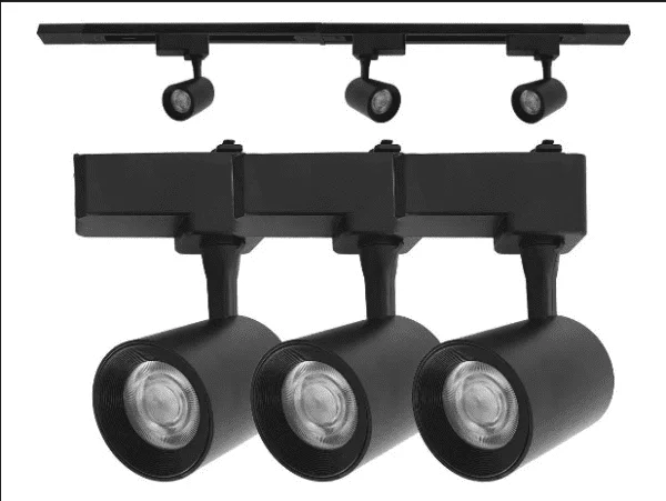 Kit Trilho Eletrificado ( branco ou preto ) + 3 Spots Led 7w ( luz branca ou quente ) - Image 2