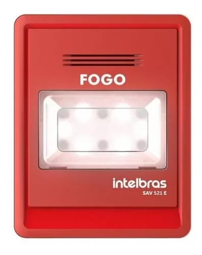 Sinalizador Audio Visual Enderecavel Sav 521e Intelbras