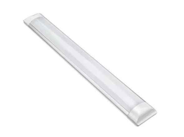 Luminária Tubular De Sobrepor Led Slim 40w Branco Frio 120cm