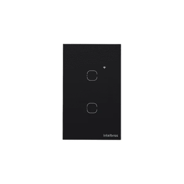 Interruptor Inteligente Touch Wi-Fi 2 Teclas Preto - Intelbras EWS 1002 BR