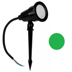 Espeto LED Verde 5W para Jardim com Lâmpada COB | Bivolt | Iluminação Decorativa Externa
