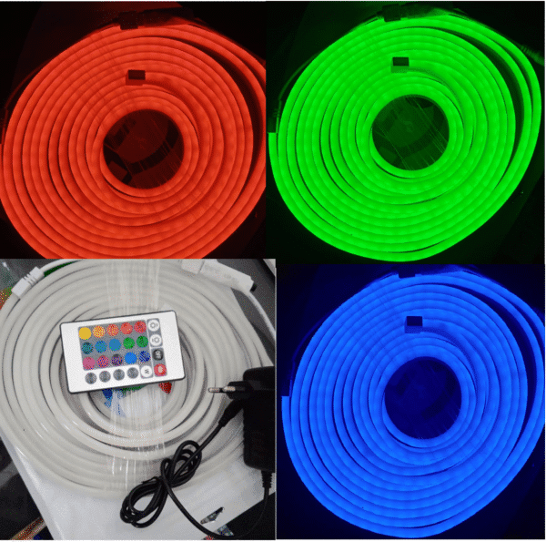 Fita LED Neon Flexível 12V 5 Metros | Branco Quente, Branco Frio ou RGB com Controle | IP67 | A partir de R$ 49,00 - Imagem 13