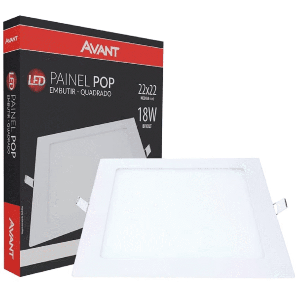 Plafon Painel LED Quadrado Embutir | 18W ou 25W | Luz Branca Fria 6500K | Bivolt | A partir de R$ 24,00 - Imagem 4