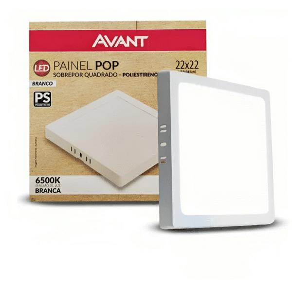 Plafon LED Quadrado de Sobrepor | 18W ou 25W | Branco Frio 6500K | Bivolt | A partir de R$ 24,00 - Imagem 3