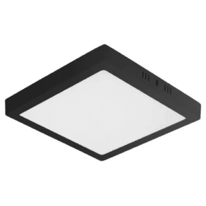 Plafon LED Sobrepor 24W Quadrado Borda Preta | Branco Frio 6500K | Bivolt | R$ 29,00