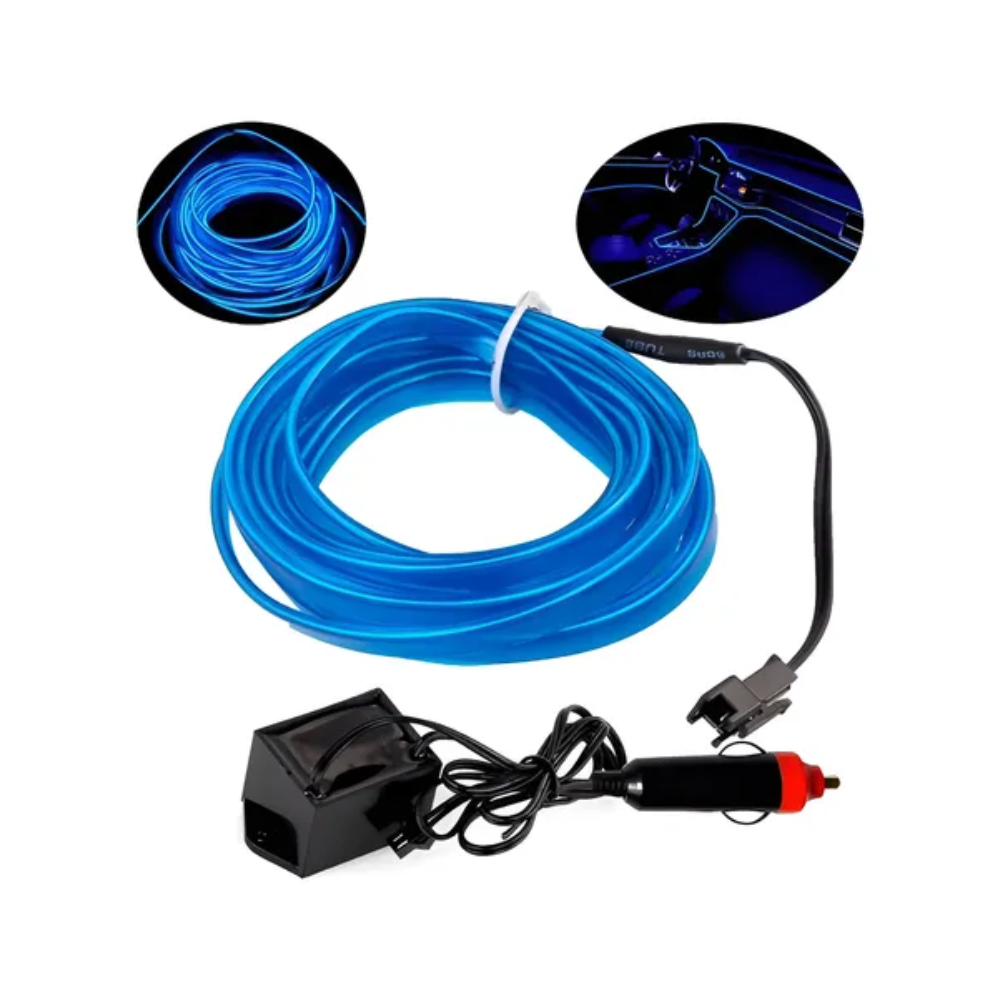 Mangueira LED Automotivo 12V 5m – Azul Neon Flexível
