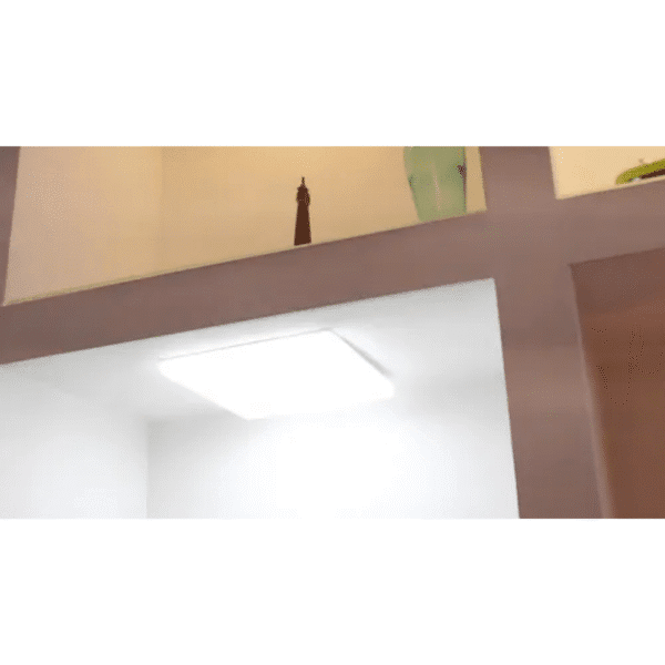 Painel Plafon LED Quadrado 36W Borda Infinita 2 em 1 (Embutir e Sobrepor) – 22x22cm 6000K Branco Frio - Imagem 3