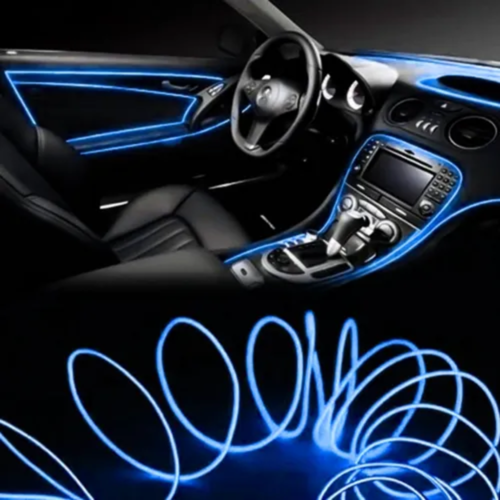 Mangueira LED Automotivo 12V 5m – Azul Neon Flexível - Imagem 3