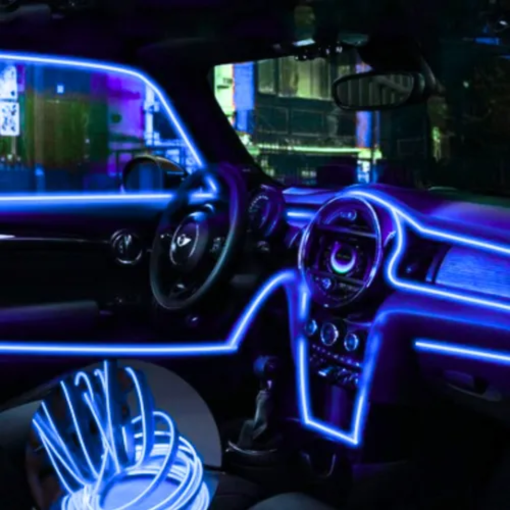 Mangueira LED Automotivo 12V 5m – Azul Neon Flexível - Imagem 4