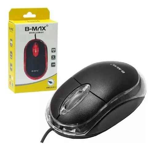 Mouse Gamer Óptico USB Com Fio B-Max BM-611 Ergonômico 1600 DPI