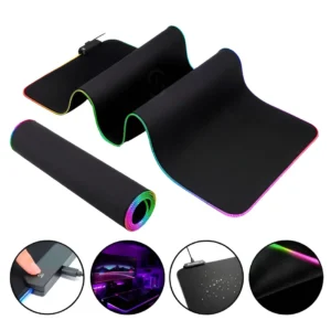 Mouse Pad Gamer B-Max BM-791 Preto LED RGB 80cm XG Antiderrapante