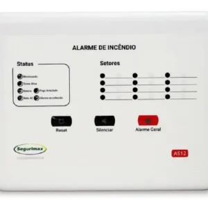 Central de Alarme de Incêndio 12 Setores Segurimax Convencional
