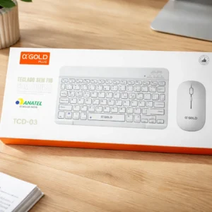 Kit teclado e Mouse sem fio Bluetooth A gold TCD-03