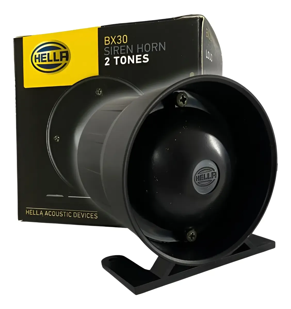 Sirene Intermitente Hella 12V 24V Bivolt 110dB para Alarme Central Cerca Elétrica
