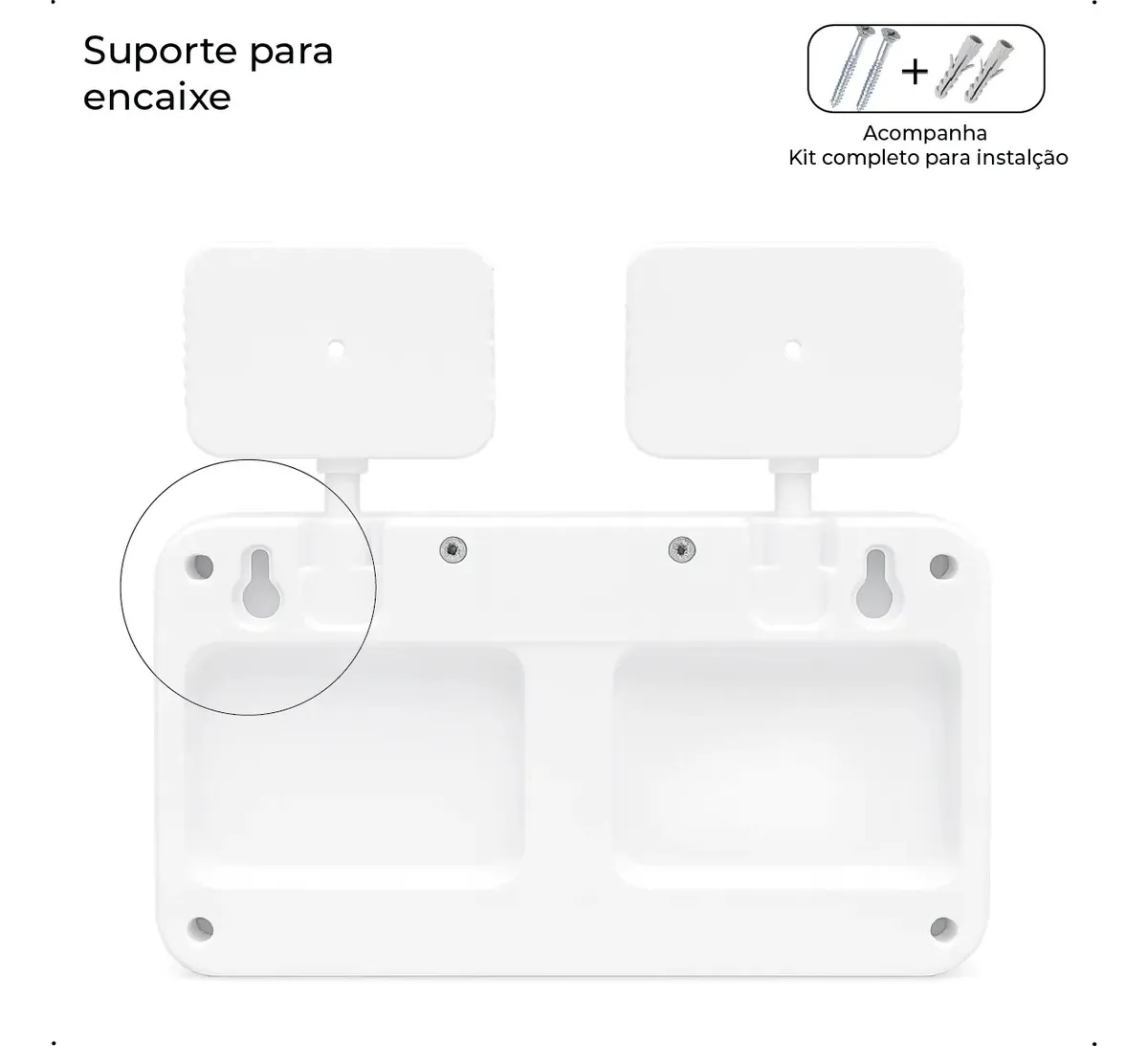 Luminária Emergência 2 Farol Pro Luz Fria 40 Leds - Imagem 2