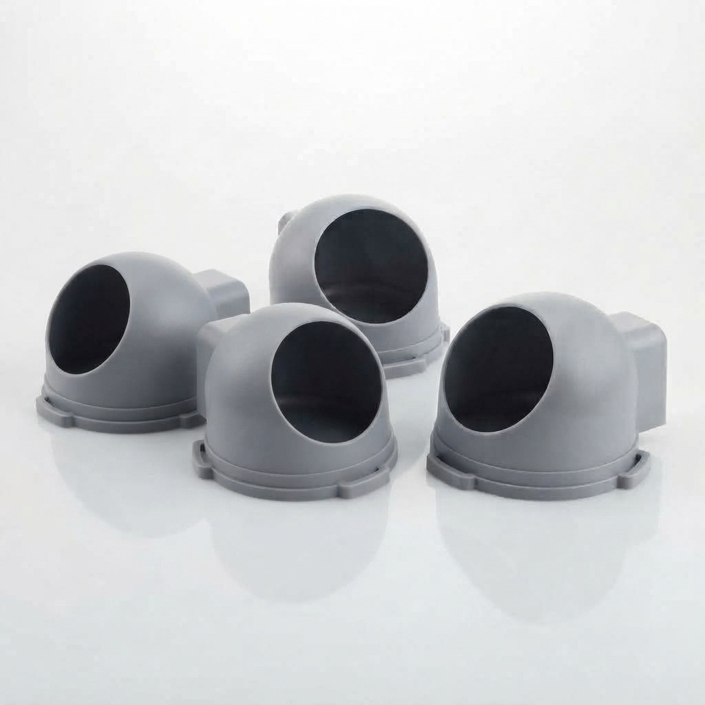 Kit 4 Protetor para Câmera Dome CFTV Antivandalismo Universal Policarbonato Branco