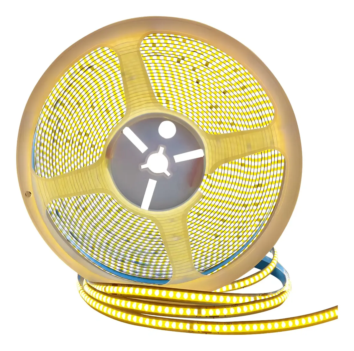 Fita Led Cob Direta 110v 10m Não Usa Fonte Branco Quente