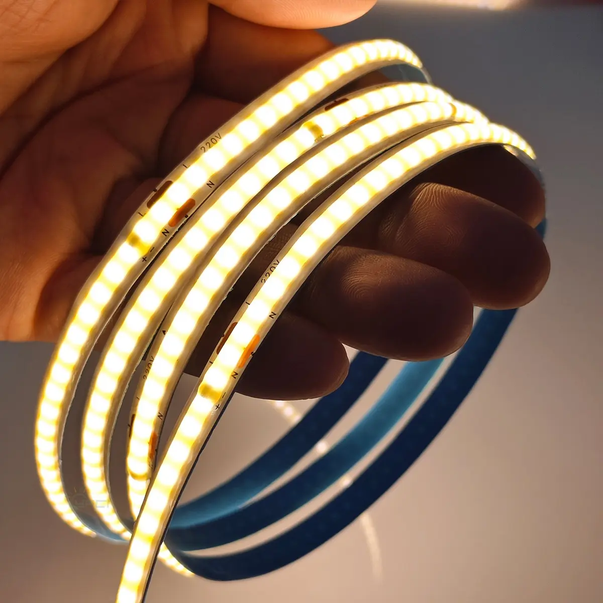 Fita Led Cob Direta 110v 10m Não Usa Fonte Branco Quente - Imagem 3